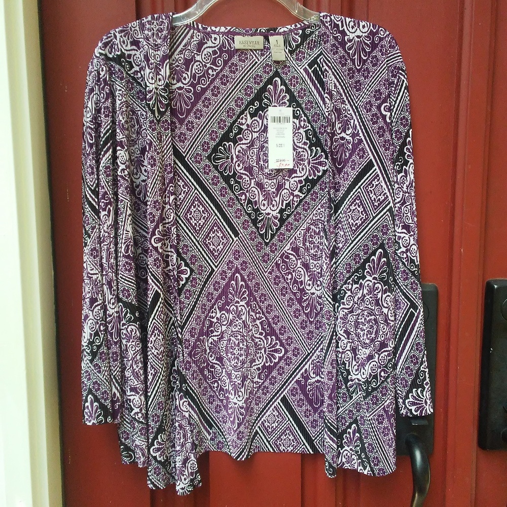 Chico's Purple Spice cardigan Size 1 (M/8)